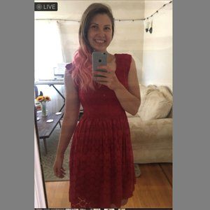 Fit and Flare, red dress